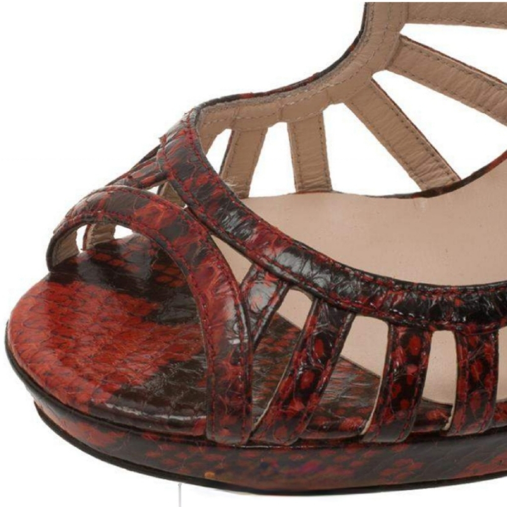 JIMMY CHOO Python Sandals - Picture 7 of 16